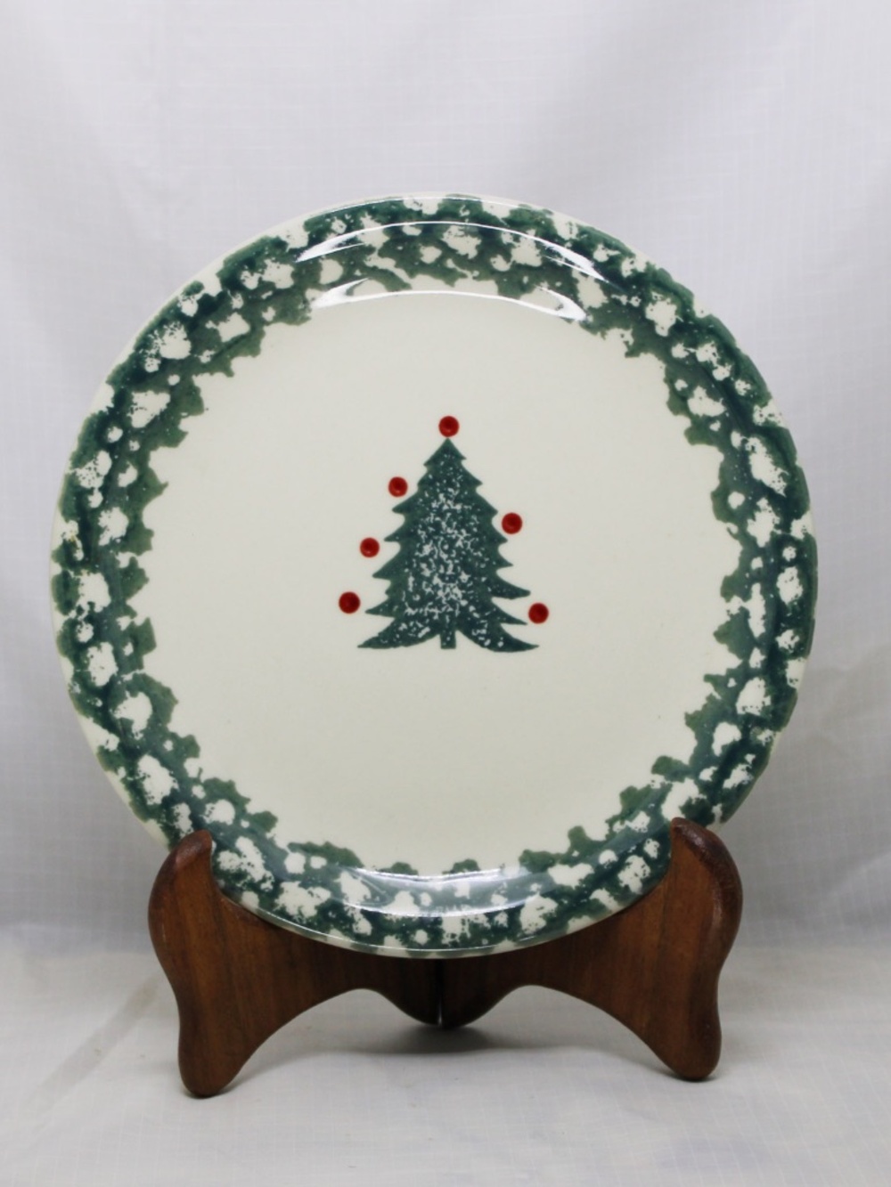 "Winter Wonderland" Salad Dessert Plate by Tienshan Folk Craft